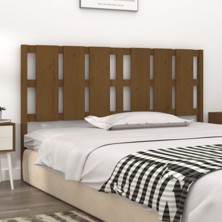 Testiera per Letto Miele 165,5x4x100 cm Legno Massello di Pino