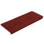 Tappetini Autoadesivi per Scale 15 pz 65x24,5x3,5 cm Rosso