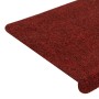 Tappetini Autoadesivi per Scale 15 pz 65x24,5x3,5 cm Rosso