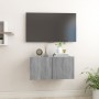 Mobile TV Pensile Grigio Sonoma 60x30x30cm in Legno Multistrato