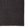 Tappeto in Sisal Naturale 66x350 cm Nero