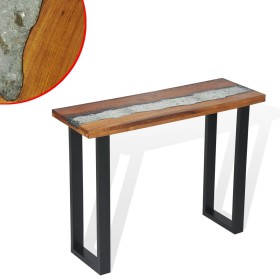 Tavolo Consolle in Teak 100x35x75 cm