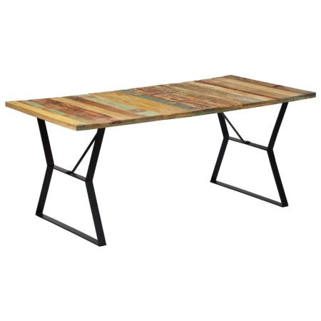 Tavolo da Pranzo 180x90x76 cm in Legno Massello di Recupero