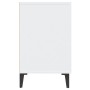 Credenza Bianco Lucido 100x36x60 cm in Legno Multistrato