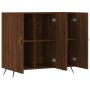 Credenza Rovere Marrone 90x34x80 cm in Legno Multistrato