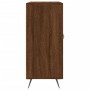 Credenza Rovere Marrone 90x34x80 cm in Legno Multistrato