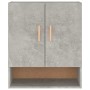 Armadietto a Muro Grigio Cemento 60x31x70 cm Legno Multistrato