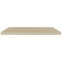 Scaffali a Parete 4 pz Rovere 90x23,5x3,8 cm in MDF