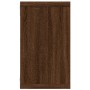 Mensole Muro Cubo 2 Rovere Marrone 80x15x26,5 Legno Multistrato