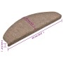 Tappetini Adesivi per Scale 10pz Crema 65x21x4 cm Agugliati