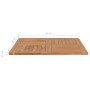 Piano del Tavolo Legno Massello di Teak Quadrato 90x90x2,5 cm