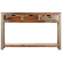 Tavolo Consolle con 3 Cassetti 120x30x75 cm Legno di Sheesham