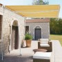 Tenda da Sole Autoportante Manuale 350x250 cm Gialla/Bianca