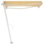 Tenda da Sole Autoportante Manuale 350x250 cm Gialla/Bianca
