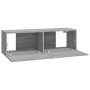 Mobili TV Muro 2pz Grigio Sonoma 100x30x30 cm Legno Multistrato