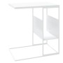 Tavolino Bianco 55x36x59,5 cm Legno Multistrato