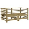 Set Salotto da Giardino 6 pz in Legno Impregnato di Pino