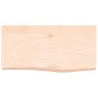 Ripiano a Parete 60x30x(2-6) cm Massello Rovere Non Trattato