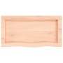 Ripiano a Parete 60x30x(2-6) cm Massello Rovere Non Trattato