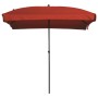 Madison Ombrellone Patmos Luxe Rettangolare 210x140 cm Rosso Mattone