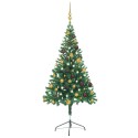 Albero Natale Artificiale con LED e Palline 150 cm 380 Rami