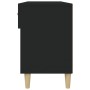 Scarpiera Nera 102x35x55 cm in Legno Multistrato