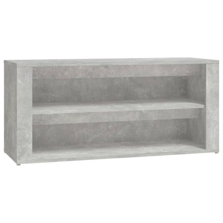 Scarpiera Grigio Cemento 100x35x45 cm in Legno Multistrato