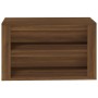 Scarpiera Rovere Marrone 75x35x45 cm in Legno Multistrato