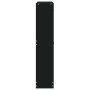 Scarpiera Nero 59x17x81 cm in Legno Multistrato