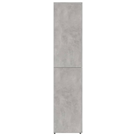 Scarpiera Grigio Cemento 80x39x178 cm in Legno Multistrato