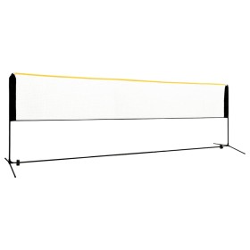 Rete da Badminton Regolabile 500x103x94-158 cm in Metallo