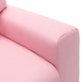 Poltrona Reclinabile per Bambini in Similpelle Rosa