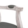 Sedie da Pranzo 2 pz Grigio Scuro 62x59,5x100,5 cm Tessuto