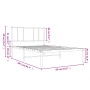 Giroletto con Testiera Metallo Bianco 80x200 cm