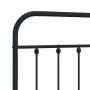 Testiera in Metallo Nero 100 cm