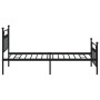 Giroletto con Testiera e Pediera Metallo Nero 107x203 cm