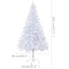 Albero di Natale Preilluminato con Palline 120 cm 230 Rami