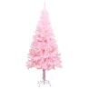 Albero di Natale Preilluminato con Palline Rosa 150 cm PVC