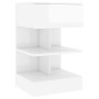 Comodini 2 pz Bianco Lucido 40x35x65 cm