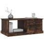 Tavolino da Salotto Rovere Fumo 90x50x35 cm Legno Multistrato