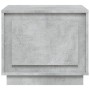 Tavolino da Salotto Grigio Cemento 51x50x44cm Legno Multistrato