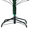 Albero di Natale Preilluminato con Palline Verde 150 cm PVC