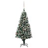 Albero di Natale Preilluminato con Palline e Pigne 150 cm