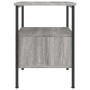 Comodini 2pz Grigio Sonoma 34x36x50 cm in Legno Multistrato