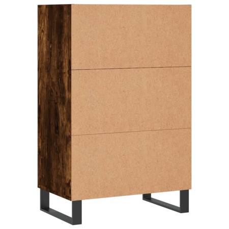 Credenza Rovere Fumo 57x35x90 cm in Legno Multistrato