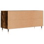 Mobile Porta TV Rovere Fumo 104x35x50 cm in Legno Multistrato