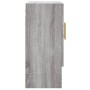 Armadietto a Muro Grigio Sonoma 60x31x70cm in Legno Multistrato