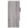 Armadietto a Muro Grigio Sonoma 60x31x70cm in Legno Multistrato