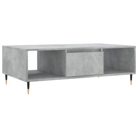 Tavolino Salotto Grigio Cemento 104x60x35 cm Legno Multistrato