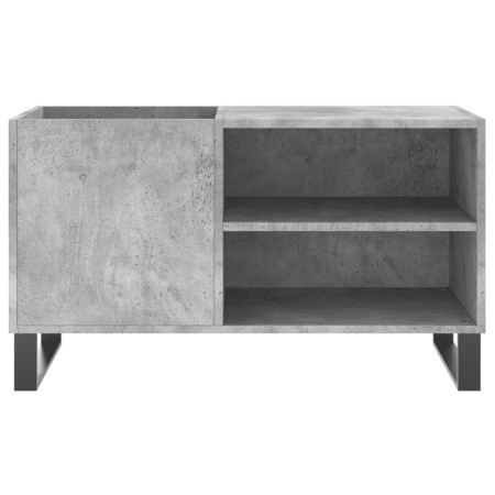 Mobile Porta Dischi Grigio Cemento 85x38x48cm Legno Multistrato